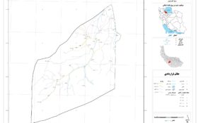نقشه روستاهای شهرستان شفت