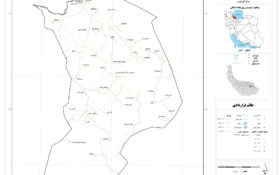 نقشه روستاهای شهرستان لاهیجان
