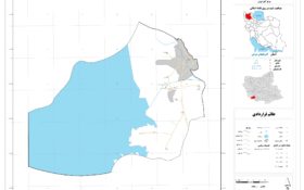 نقشه روستاهای شهرستان بناب