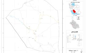 نقشه روستاهای شهرستان فیروزآباد