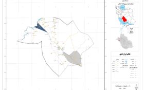 نقشه روستاهای شهرستان کازرون