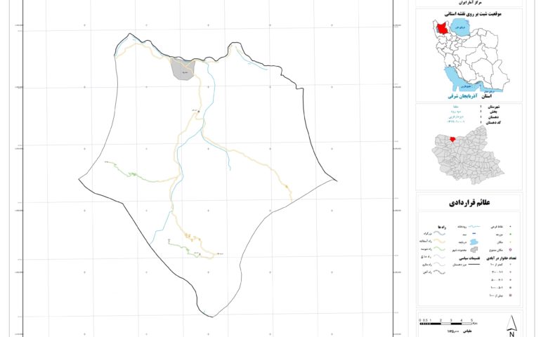 نقشه روستای دیزمار غربی