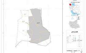 نقشه روستاهای شهرستان آذرشهر