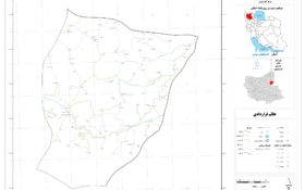 نقشه روستاهای شهرستان اهر