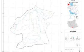 نقشه روستاهای شهرستان مراغه
