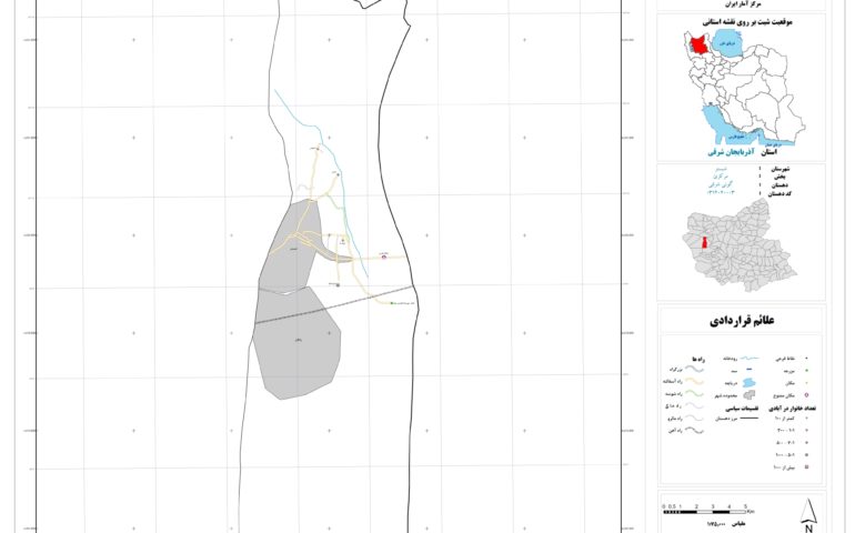 نقشه روستای گونی شرقی