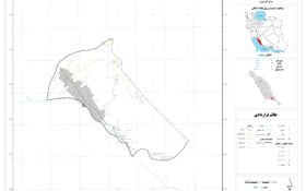 نقشه روستاهای شهرستان کنگان