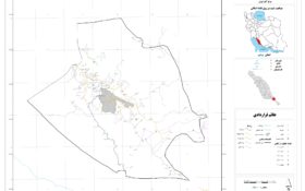نقشه روستاهای شهرستان جم