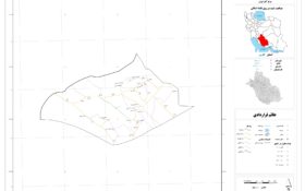 نقشه روستاهای شهرستان ارسنجان