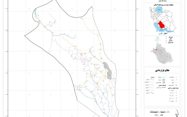 نقشه روستای خفری