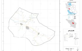 نقشه روستاهای شهرستان کیار