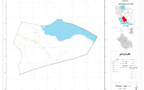 نقشه روستاهای شهرستان خرامه