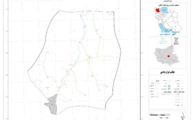 نقشه روستاهای شهرستان بستان آباد