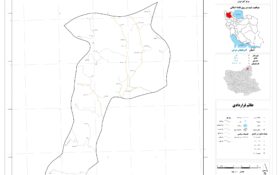 نقشه روستاهای شهرستان کلیبر