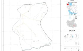 نقشه روستاهای شهرستان میانه