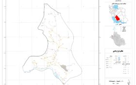 نقشه روستاهای شهرستان رستم