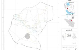 نقشه روستاهای شهرستان شهرکرد