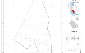 نقشه روستاهای شهرستان بوانات
