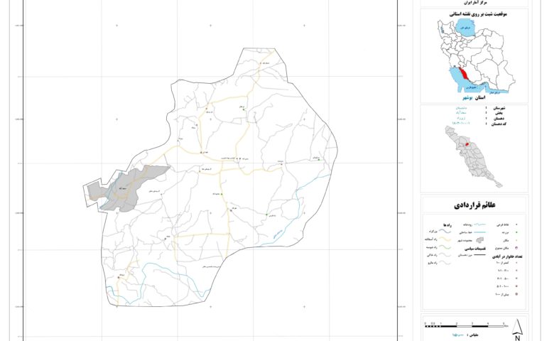نقشه روستای زیرراه
