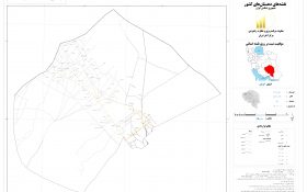 نقشه روستاهای شهرستان انار