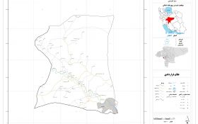 نقشه روستاهای شهرستان لنجان