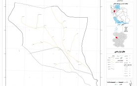 نقشه روستاهای شهرستان بهار