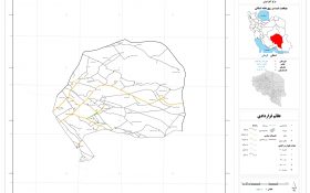 نقشه روستاهای شهرستان رفسنجان