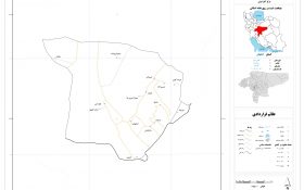 نقشه روستاهای شهرستان فلاورجان