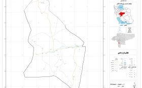 نقشه روستاهای شهرستان دهاقان