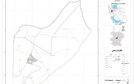 نقشه روستاهای شهرستان همدان