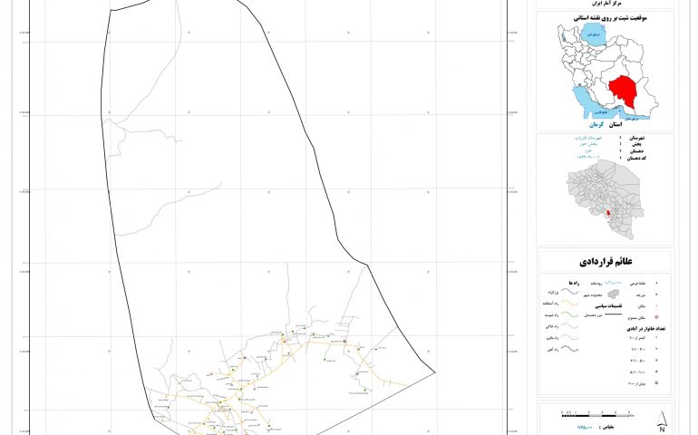 نقشه روستای حور