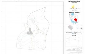 نقشه روستاهای شهرستان کوهبنان