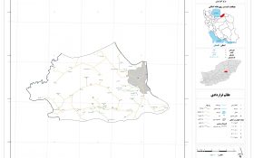 نقشه روستاهای شهرستان کلاله