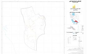 نقشه روستاهای شهرستان میناب
