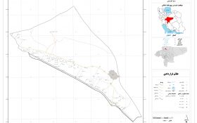 نقشه روستاهای شهرستان آران و بیدگل