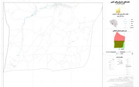 نقشه روستاهای شهرستان بافت
