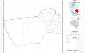 نقشه روستاهای شهرستان جیرفت