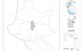 نقشه روستاهای شهرستان فامنین