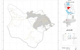 نقشه روستاهای شهرستان کاشان
