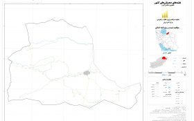 نقشه روستاهای شهرستان مراوه تپه