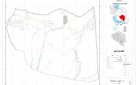 نقشه روستاهای شهرستان عنبرآباد
