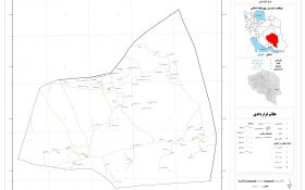 نقشه روستاهای شهرستان فهرج