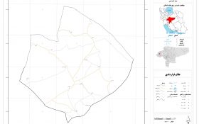 نقشه روستاهای شهرستان فریدن
