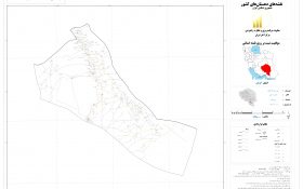 نقشه روستاهای شهرستان قلعه گنج