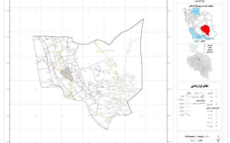 نقشه روستای زنگی آباد