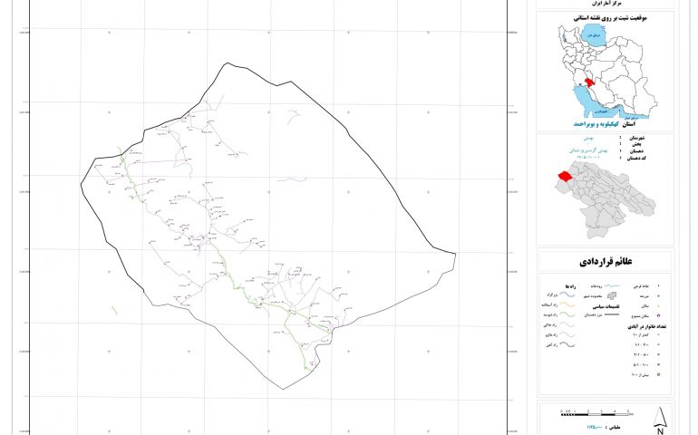 نقشه روستای بهمبئی گرمسیری شمالی