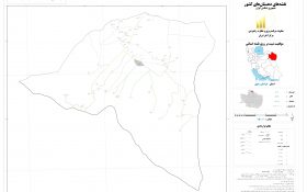 نقشه روستاهای شهرستان درگز