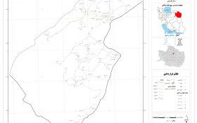 نقشه روستاهای شهرستان بینالود