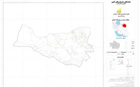 نقشه روستاهای شهرستان بجستان