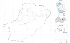 نقشه روستاهای شهرستان صحنه